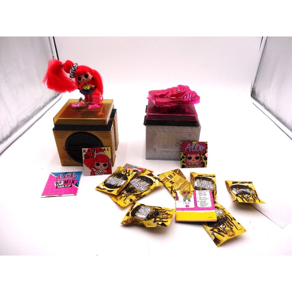 LOL Surprise Remix Hair Flip remix Q.T. Gold Radical and New Doll with packages - Picture 1 of 16